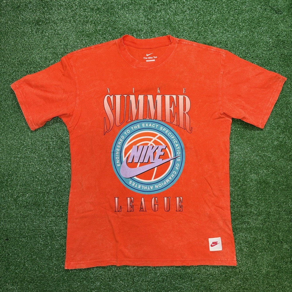Nike Men's‎ Max90 Basketball Loose Fit T-Shirt Orange  Size Small
